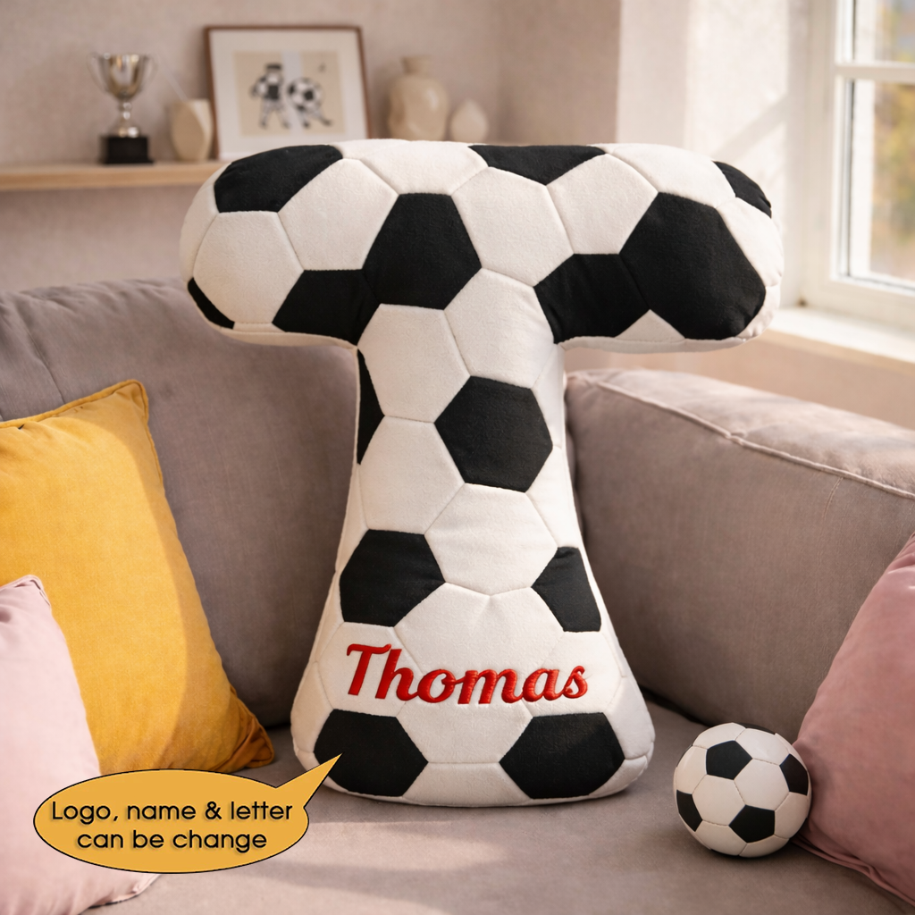 Football UK Pillow 2 Custom Name and Logo All Teams Irregular-Shaped Pillow