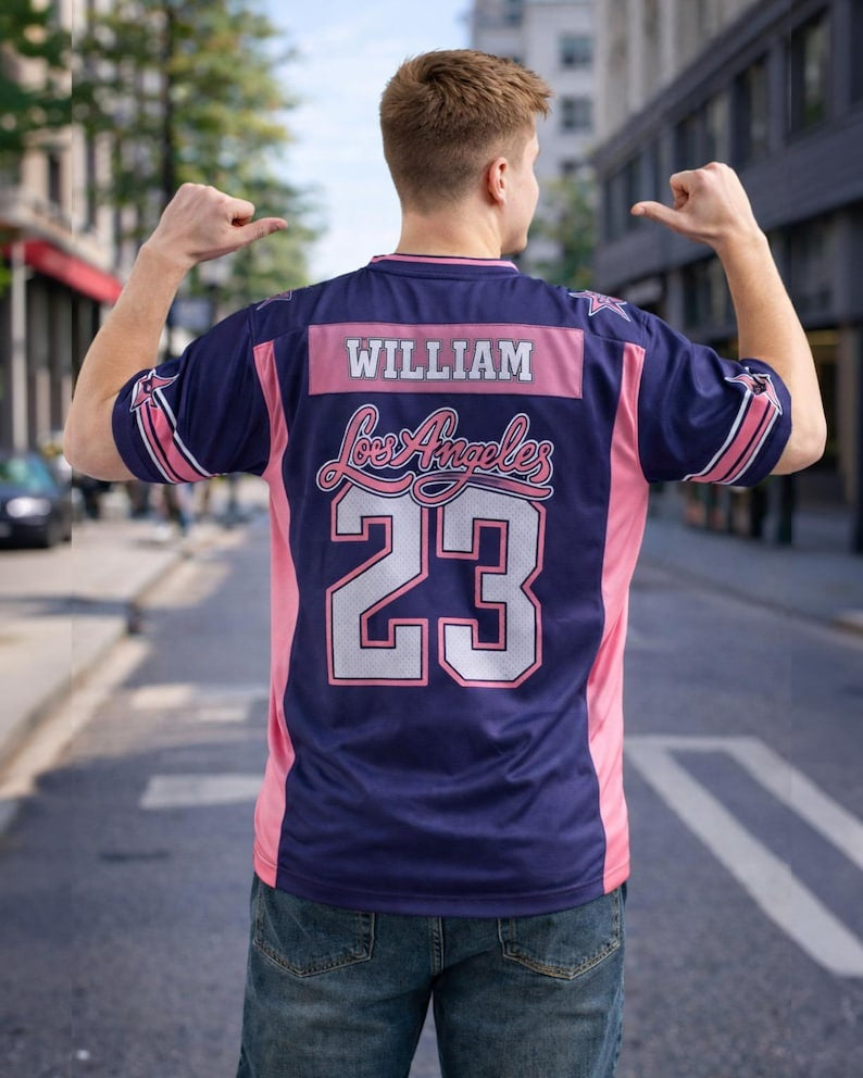 Custom Red Football Jersey Personalized Name & Number, Arizona Style Team Shirt, Full Print Custom Logo, Game Day Uniform, Fan Gift Unisex