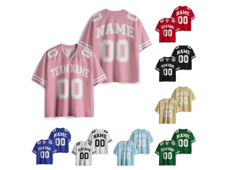 Personalized Team Name & Number Football Jersey Shirt For Adult Kid, Custom Football Jersey Shirt, Game Day Outfit For American Football Fan