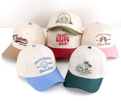 Personalized Text Embroidered Hats,Custom Trucker Cap,Logo Hat,Dad Hat,Bachelorette Party Hat,Custom Hat,Christmas Gifts,Gift for Her or Him