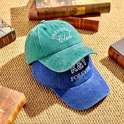 Personalized Logo Club Hat, Unisex Baseball Hat,Embroidered Text Baseball Hat,Bridesmaid & BestMan Gifts,Custom Monogram Dad Caps, Club Gift