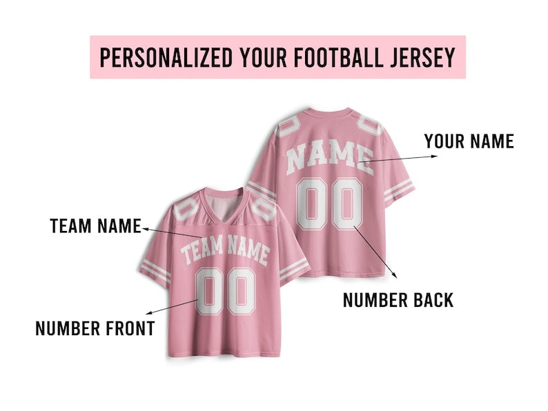 Personalized Team Name & Number Football Jersey Shirt For Adult Kid, Custom Football Jersey Shirt, Game Day Outfit For American Football Fan