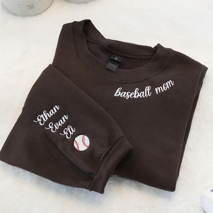 Sudadera con cremallera un cuarto premium, con logo de béisbol bordado, Unisex, Sudadera de fútbol