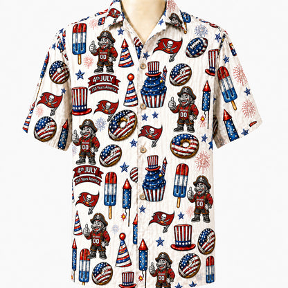 All Football Teams 4th July 250 Years Anniversary America Premium Unisex Hawaiian Shirt For Men and Women