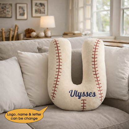Baseball Pillow Custom Name and Logo 2 All Teams Irregular-Shaped Pillow Hot Sale