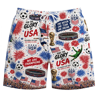 All Teams World Cup Champion Football Soccer Unisex Button-Up Hawaiian Shirt For Men & Women