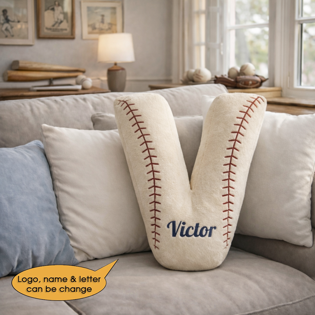 Baseball Pillow Custom Name and Logo 2 All Teams Irregular-Shaped Pillow Hot Sale