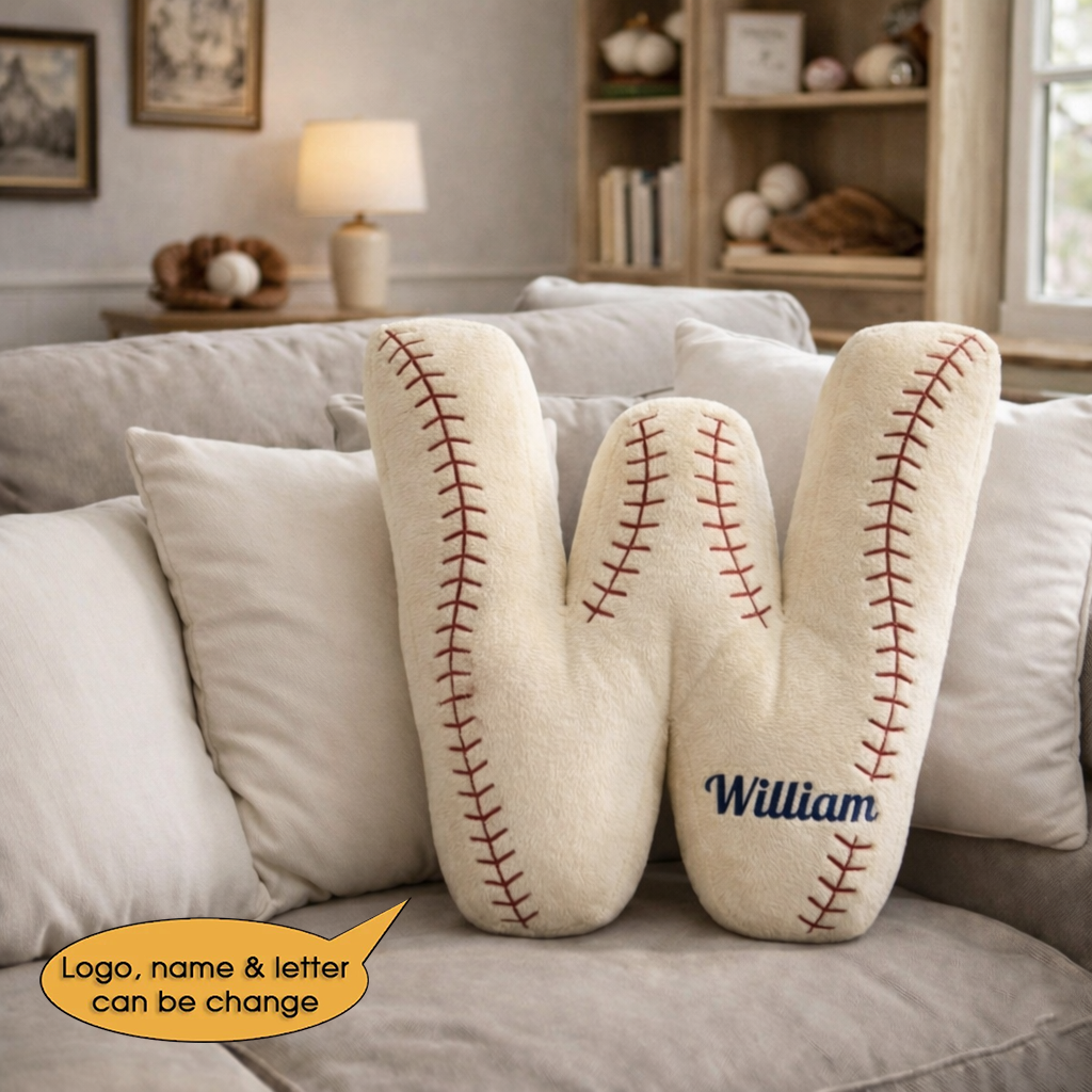 Baseball Pillow Custom Name and Logo 2 All Teams Irregular-Shaped Pillow Hot Sale