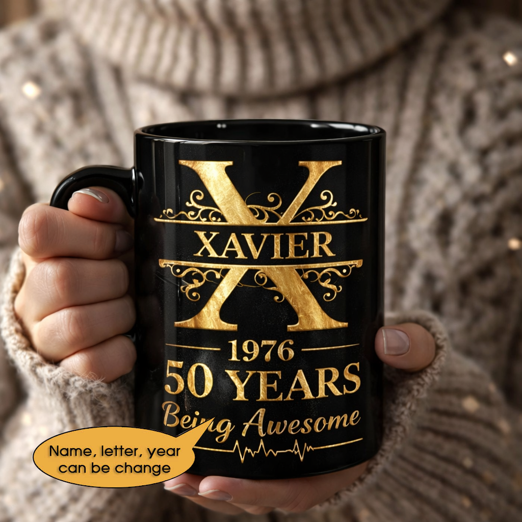 11oz Ceramic Mug Age personalized name, year, letter for birthday - 11oz Ceramic Mug Hot Sale