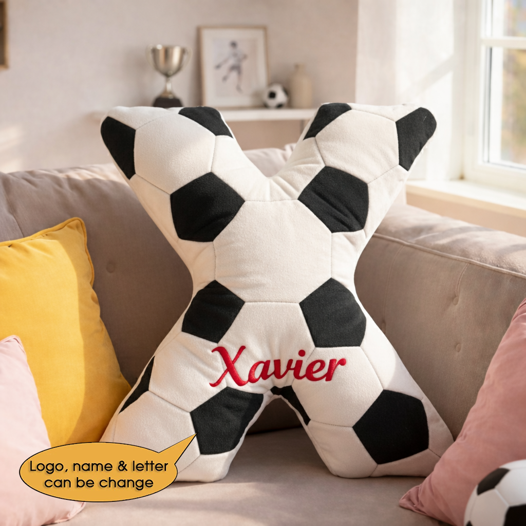 Football UK Pillow 2 Custom Name and Logo All Teams Irregular-Shaped Pillow