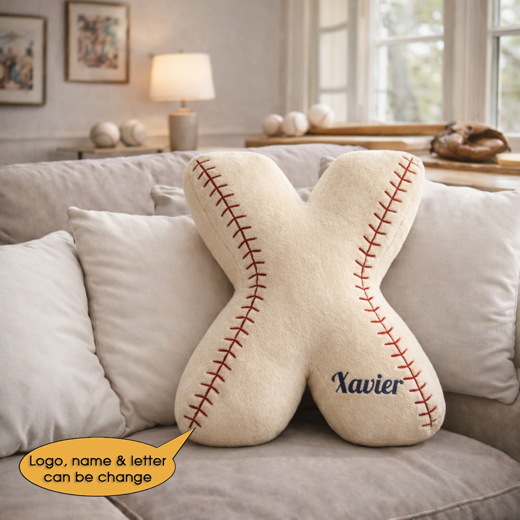 Baseball Pillow Custom Name and Logo 2 All Teams Irregular-Shaped Pillow Hot Sale