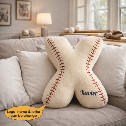 Baseball Pillow Custom Name and Logo 2 All Teams Irregular-Shaped Pillow Hot Sale